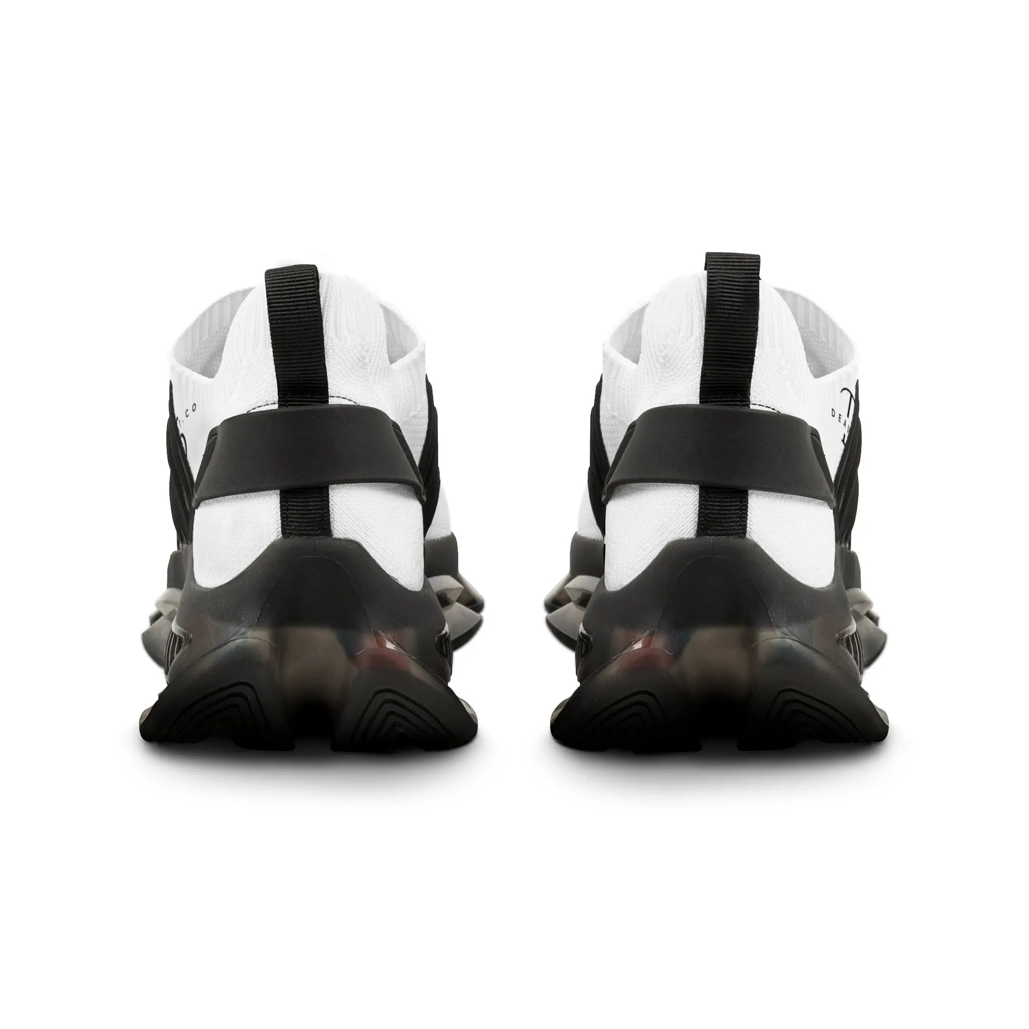 DeadBolt Running White Knit Mesh Athletic Shoes Printify