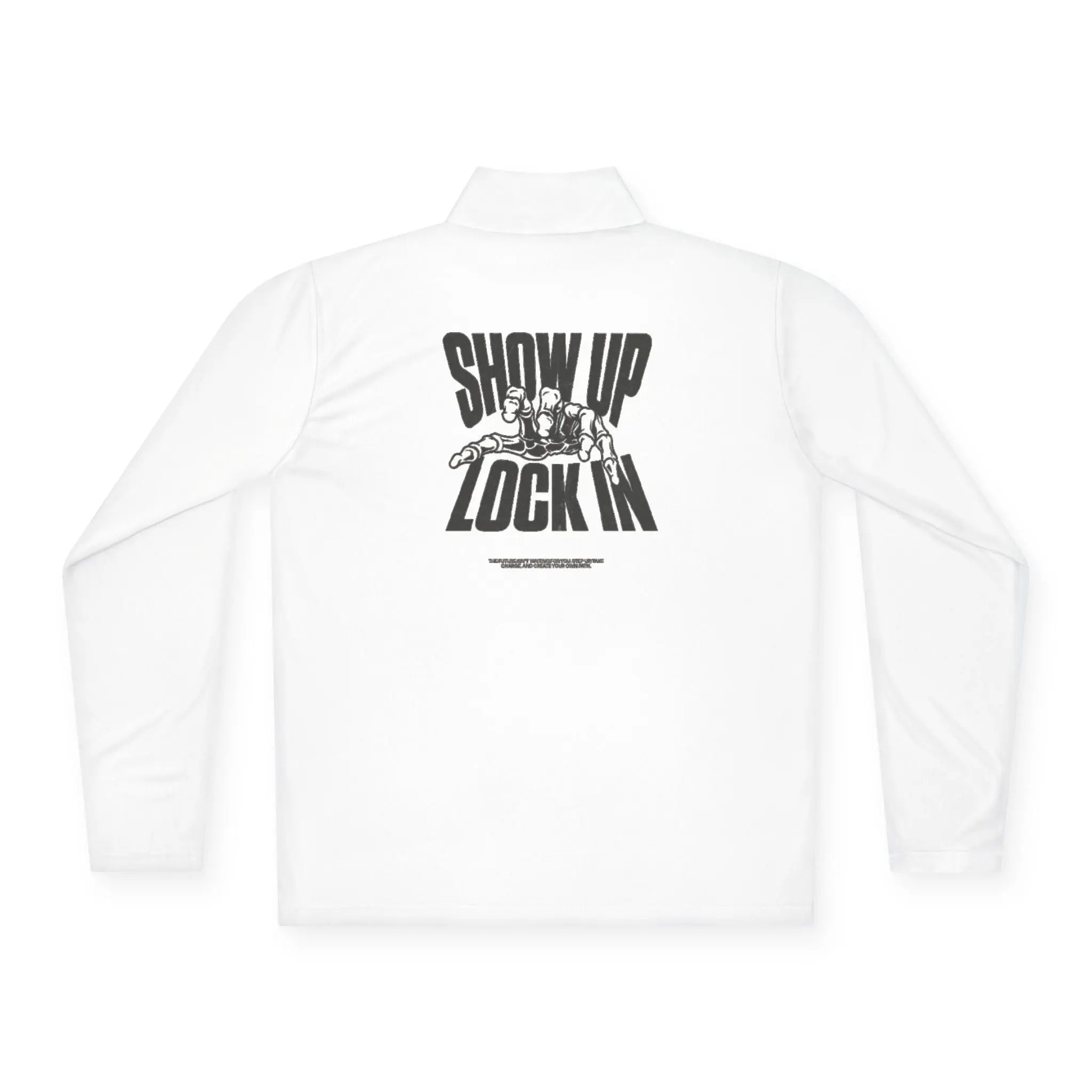 DdadBolt Quarter-Zip Pullover — "Show Up Lock In" Printify