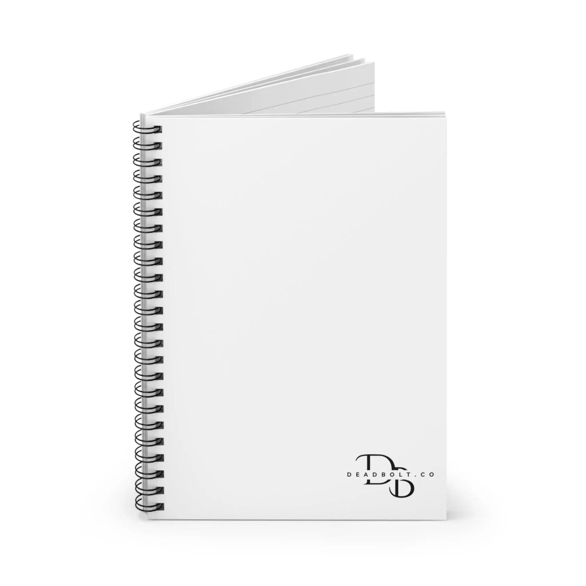 Deadbolt Monogram Spiral Notebook — Ruled Journal for Notes & Planning Printify