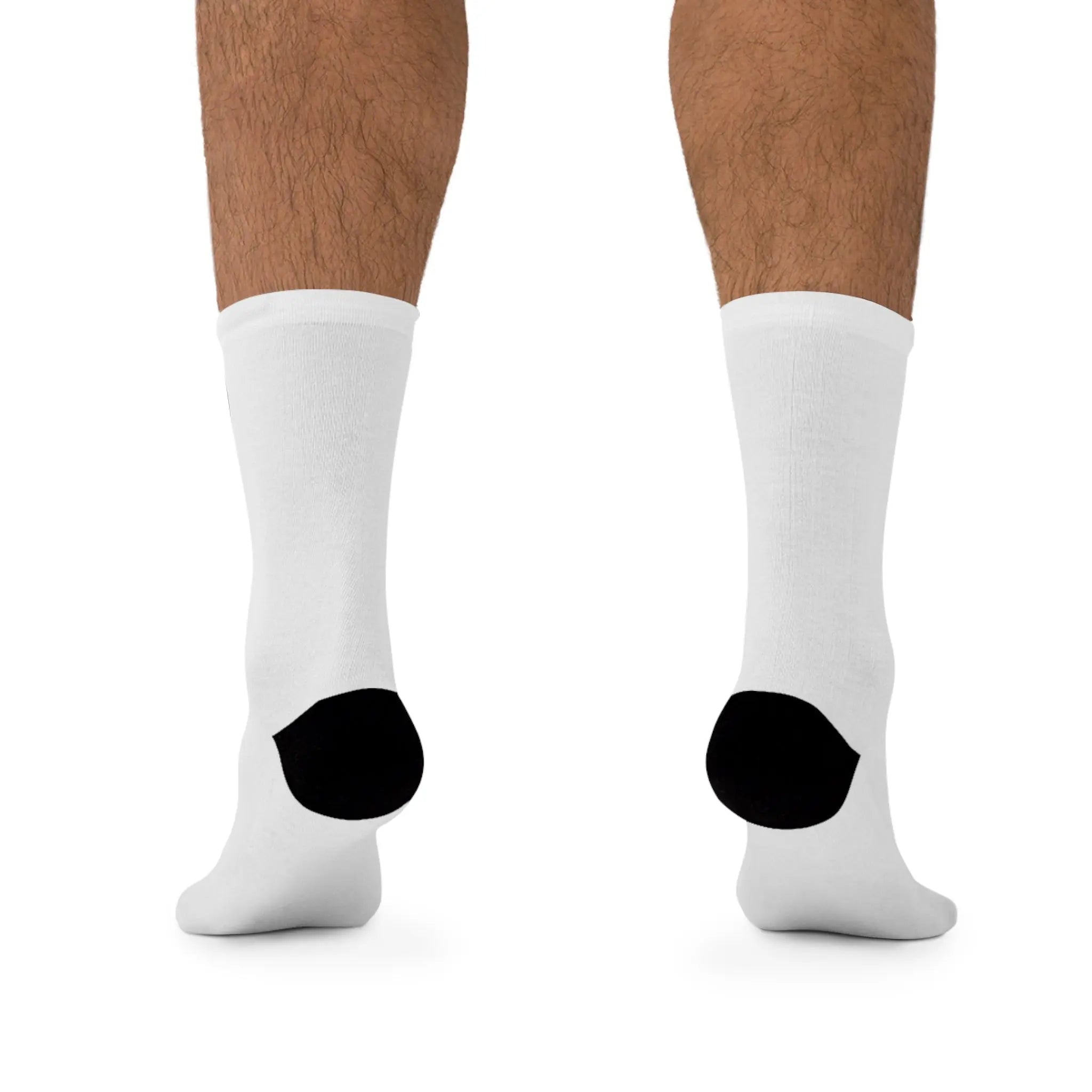 Deadbolt White Poly Socks Printify