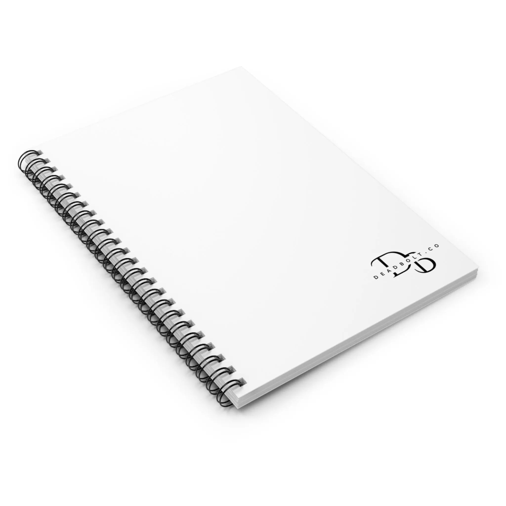 Deadbolt Monogram Spiral Notebook — Ruled Journal for Notes & Planning Printify