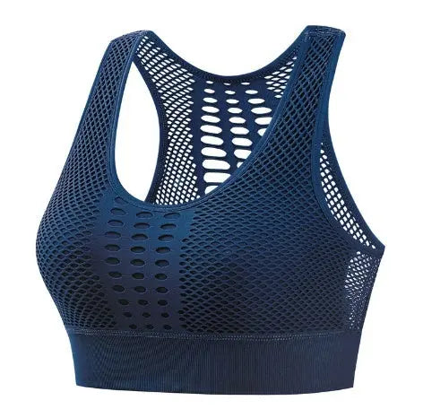 Women Sports Bra Sexy Brathable Mesh Sports Top Deadbolt Apparel & Gifts Co.