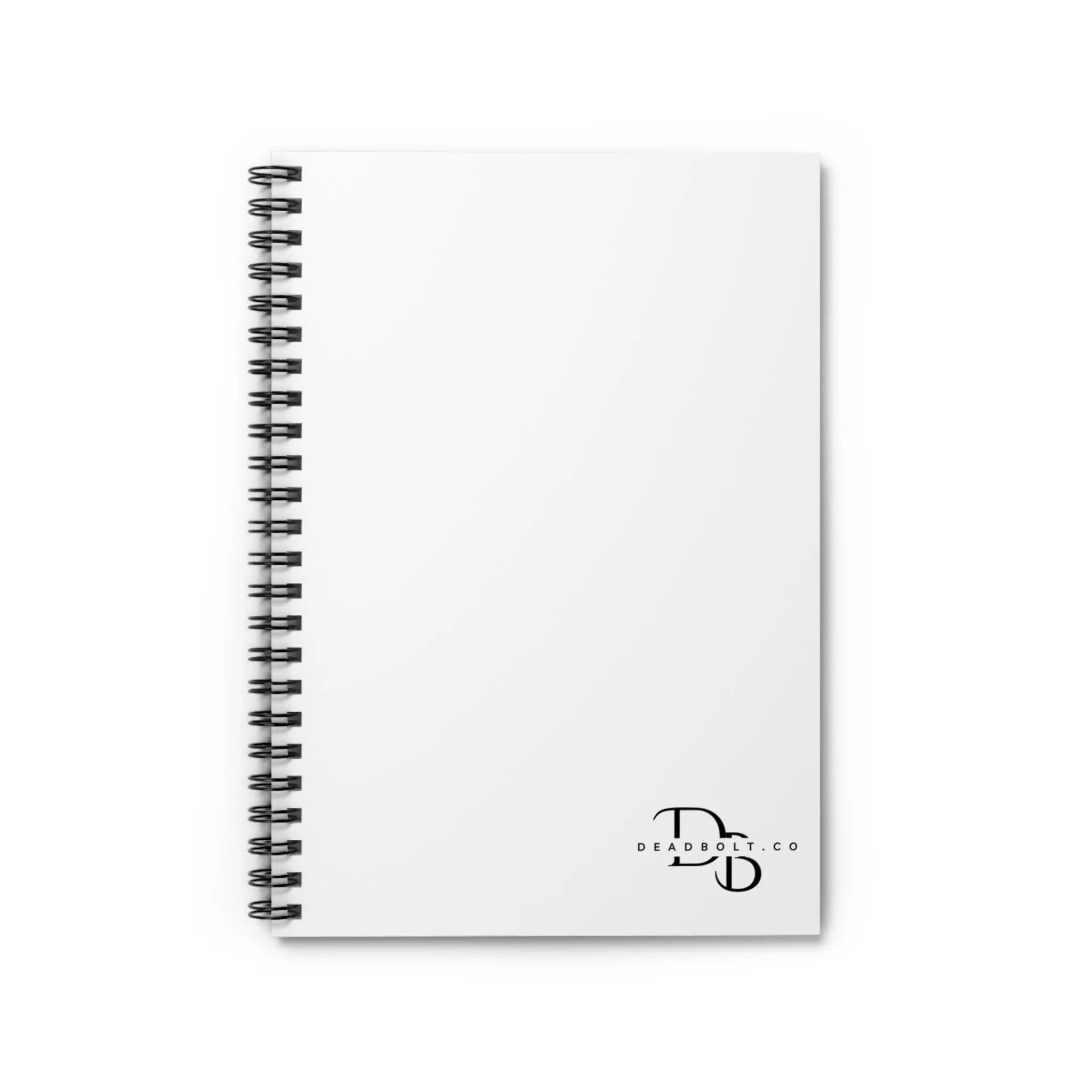 Deadbolt Monogram Spiral Notebook — Ruled Journal for Notes & Planning Printify