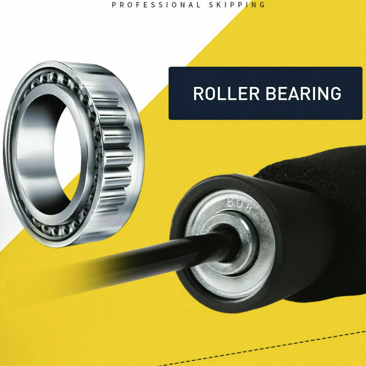 Gym Aerobic Exercise Boxing Skipping Rope Adjustable Bearing Speed Fitness Bearing Rope Tangle-Free Jumping Rope Speed Equipments Skipping Adjustable Skipping Rope Deadbolt Apparel & Gifts Co.